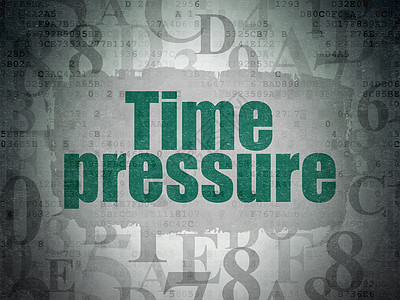 时间插画数字数据纸背景上的时间概念时间压力技术代码日程绿色灰色小时展示绘画倒数历史背景