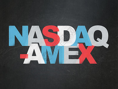 粉笔笔触股票市场指数概念 NASDAQ-AMEX学校董事会背景背景