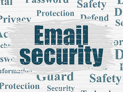 在背景墙上的隐私概念电子邮件安全警报数据绘画犯罪攻击蓝色代码别针网络保卫图片