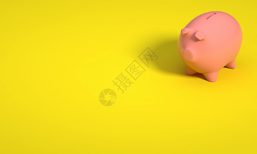 亚历背景上的皮吉银行银行业贷款订金生活商业库存零用钱账单橙子小猪图片
