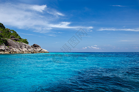 西米兰蓝海海浪海滩天堂假期动物蓝色晴天海景海洋国家图片