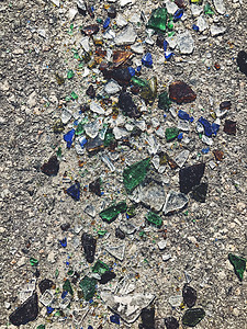 很多破碎的彩色瓶子 玻璃背景墙纸生态啤酒马赛克粒子火花颗粒环境碎片蓝色图片