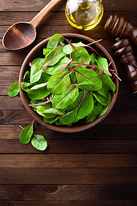 新鲜的马果叶 树脂或叶蜜菜树叶桌子甜菜饮食烹饪植物厨房食物沙拉营养图片