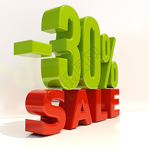 30 签名店铺符号低价速度交易百分号数字销售标签3d图片