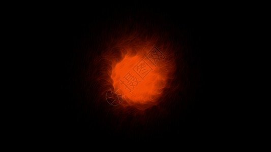 火象星座黑色背景上的魔法球水晶耀斑活力出纳员梦想星云原子核球体宇宙辉光背景