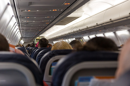 乘客在飞机上坐着 准备出发空气航空公司商业座位运输服务走道世界载体旅行图片