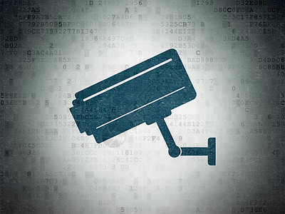 数字数据纸背景上的保护概念闭路电视摄像机安全蓝色政策凸轮监视监控保卫相机网络技术图片