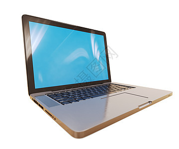 带空白屏幕的笔记本电脑办公室办公桌显示屏商业技术自由职业者职场理念键盘互联网图片