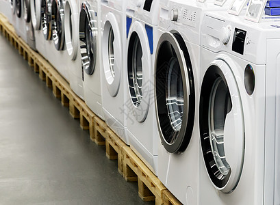 洗衣机在店里出售下载销售量民众产品自动化工具服务衣服打扫市场图片