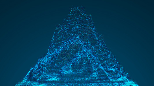 摘要数字地貌 3d来源插图流动网络科学粒子波浪状电脑技术海浪背景图片