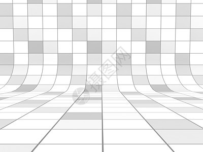 透视网格线背景几何学建筑学白色地平线平铺风格地面公司插图网络图片