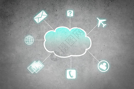 云数据图标计算云数据按钮创新聊天网络展示电子邮件技术电子产品界面背景