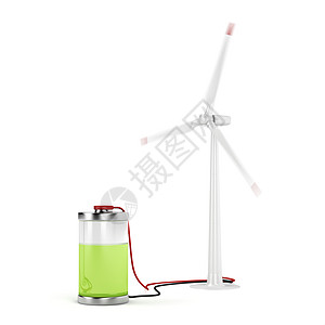 用风力涡轮机充电电池图片