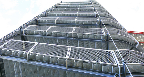 位于马尔的铁蜗牛楼梯盘子地面控制板漩涡菱形板建筑学栏杆螺旋钻石椭圆形图片