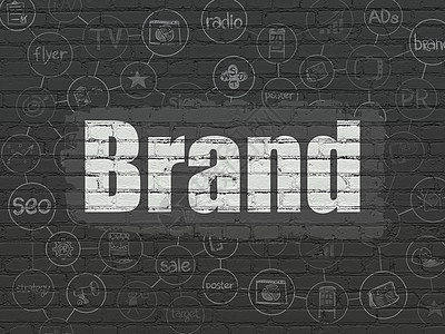 手机图标背景墙上的广告概念品牌黑色市场方案灰色营销创造力建筑社会绘画草图背景