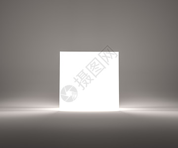 工作室中的光立方体  3d 它制作图案图片
