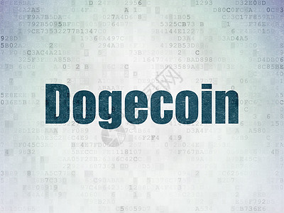 加密币块链概念 数字数据文件Dogecoin背景文件矿业编程市场硬币投资密码绘画钱包技术银行业背景