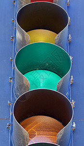 交通灯灯闭合信号通道路口绿色反射运输圆圈街道安全警告图片