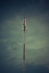 Tele 蓝色天空背景 Phone 天线电视发射机网络传播卫星车站电讯信号金属互联网图片