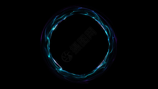 发光的螺旋环 抽象数字背景辉光门户网站镜片边界运动朗讯环形强光活力科学图片