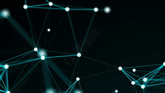 抽象连接点 技术背景 数字绘图蓝色主题 网络概念创造力插图线条数据多边形全球三角形商业互联网科学图片