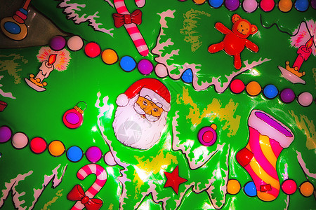 新年明信片树灯礼物玩具圣诞礼物壁纸卡片雪人彩灯寒假圣诞图片