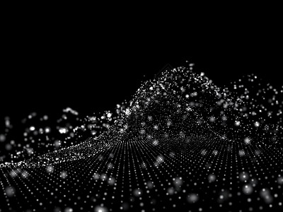 抽象点背景黑色技术互联网星星3d科学电脑白色粒子星系图片