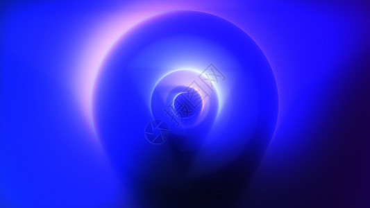 多彩自旋径向运动蓝光的抽象背景中心漩涡条纹辉光按钮球体科学美丽涡流活力图片