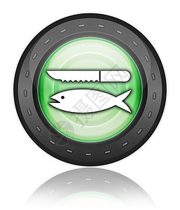 图标 按钮 象形鱼清洁钓鱼贴纸闲暇海鲜剔骨内脏鱼类插图指示牌文字图片