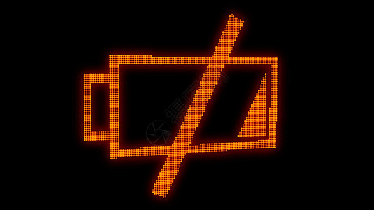 电池电量低的抽象背景 数字 3d 渲染活力插图力量电话警告充电器动画片电脑标识商标图片