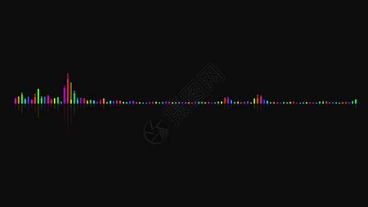 音频均衡器背景 多色数字背景电脑艺术音乐波纹娱乐收音机仪表高音技术音频图片