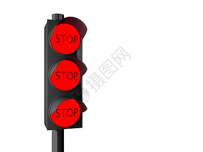 3日红色交通灯运输绿色城市控制红绿灯白色插图速度警告黑色图片