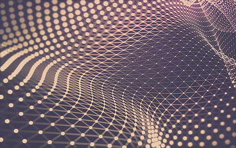抽象的多边形空间低聚暗 background3d 渲染水晶宏观科学矩阵蓝色背景黑色金属网络三角形图片
