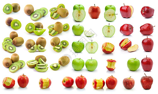 白本上孤立的果饮食红色食物水果热带团体绿色植物白色棕色图片