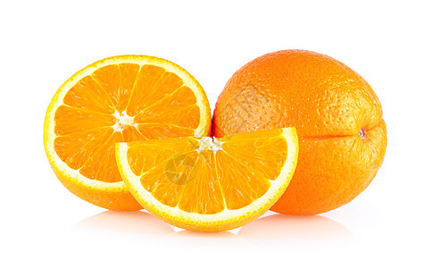白底的甜橙色图片