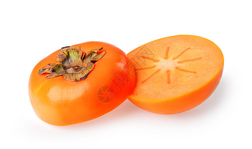白色背景上隔绝的新鲜熟月亮长西蒙营养食物情调工作室水果橙子异国热带饮食图片