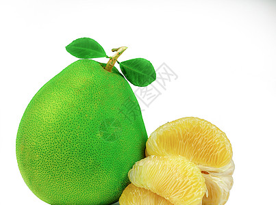 没有种子的柚子果肉在白色背景下分离 泰国柚子 维生素 C 和钾的天然来源 延缓衰老的健康食品 食物药物相互作用 柑橘类水果农业饮图片