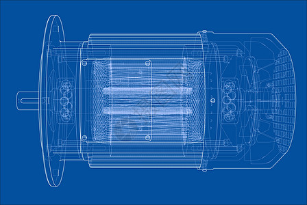 电动机草图  3d 它制作图案机械绘画制造业机器技术交流齿轮马达工厂引擎图片