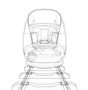 现代高速列车概念创新商业铁路旅行草图运输艺术速度引擎海报图片