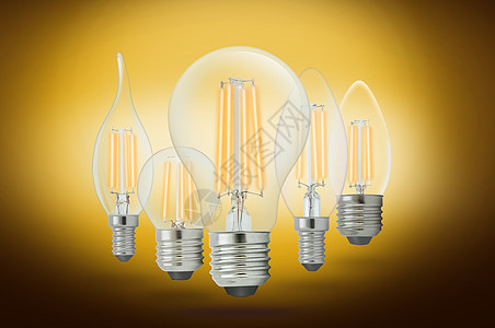 LED 纤维灯泡E27流明生活玻璃生态活力发射照明圆形灯丝技术图片