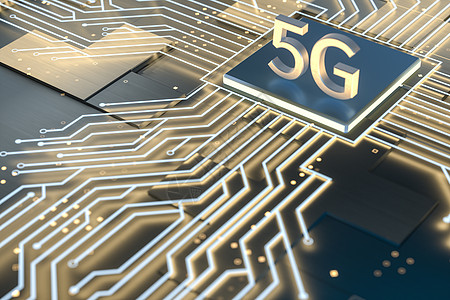 3d rendering5g 字体和电路背景技术电子产品蓝色速度木板一体化互联网电脑硬件信号图片