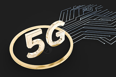 3d rendering5g 字体和电路背景研究全球一体化系统理器数字速度商业互联网信号图片