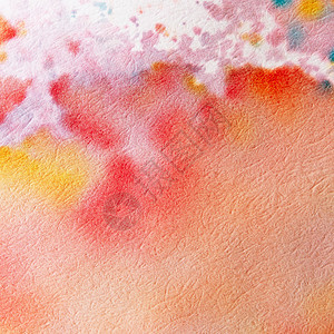 手绘菠萝抽象水彩背景 白皮书背景上明亮多彩的手绘艺术绘画创造力墙纸粮食插图墨水作品橙子液体刷子背景
