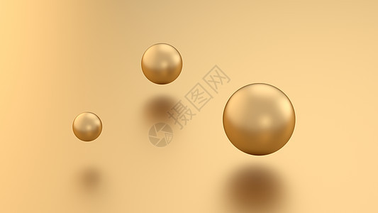 Golden 3d 在金属背景和反射上形成球球 现代奢侈品设计元素用于横幅销售设计 圣诞插图宝石框架圆圈毛刺技术俱乐部几何学奢华背景图片