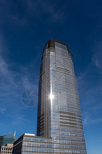 高盛塔旅游建筑学高科技反思会议玻璃天空镜子财产正方形图片