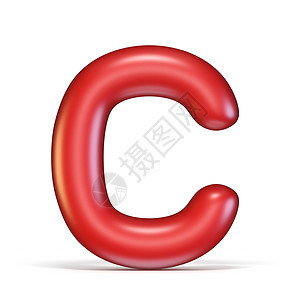 红光字体字母 C3D背景图片