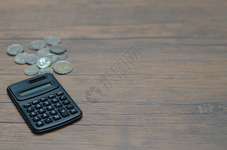 黑色顶部计算器对象银行业会计库存债务储蓄小猪预算财政商业硬币图片