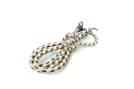 弹性绳子领带带子绳束症结航海绳索航行节点环形白色图片