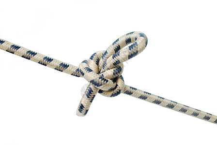 弹性绳子症结节点带子环形力量领带绳束航海绳索白色图片