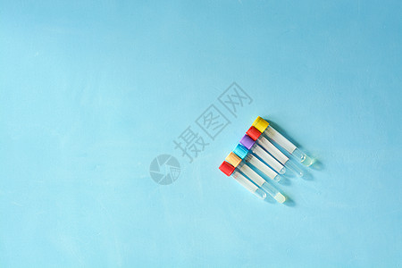 不同颜色和大小的空真空鼻孔测试管生物学实验考试试管血液学葡萄糖凝块细胞血糖程序图片